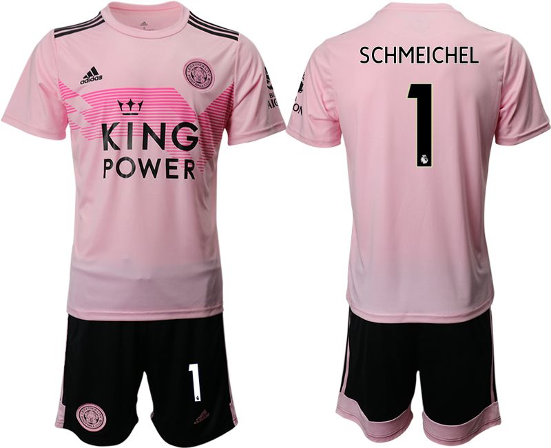 Men 2019-2020 club Leicester City away #1 pink Soccer Jerseys